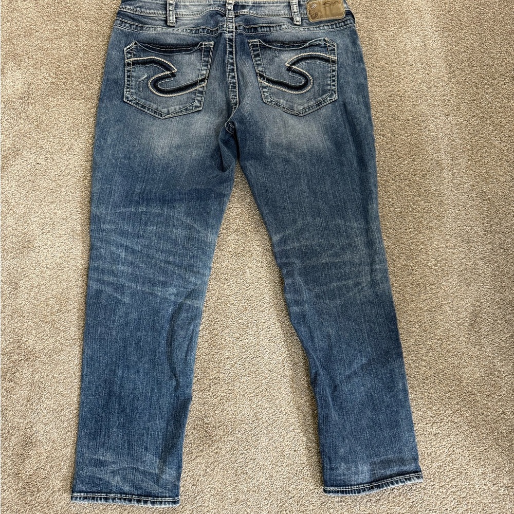 Fluide Blue Straight Jeans with Natural Fading